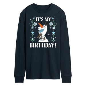 Men's - Disney - Olaf It's My Birthday Long Sleeve Graphic T-Shirt - 1 of 3