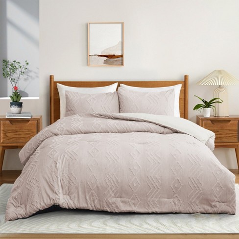 Sold The Coral Polyester Tufted 4-Piece Full/ Comforter Set-T