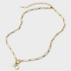 14K Gold Dipped Pearl Charm on Chain Initial Necklace - A New Day Gold - 3 of 4