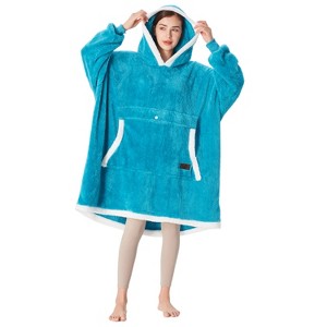 Catalonia Oversized Hoodie Sweatshirt for Women Men, Wearable Blanket Hoodie Fleece for Adults, Warm & Soft Blanket Giant Pocket, Gift Idea - 1 of 4