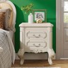 ORRD 2-Drawer Nightstand, White Bedside Table with Storage, Modern End Table for Bedroom - 2 of 4