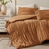 Sapphtopaz French Country King Size Comforter Set Bedding Set, Romantic Ruched Design Quilt Set, 1 Comforter, Pillow Shams, Machine Washable - 4 of 4