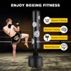 Punching Bag with Stand, Freestanding Heavy Boxing Bag for Adult Kids, Stand Kickboxing Bag with Suction Cup for Home Office Gym - 4 of 4