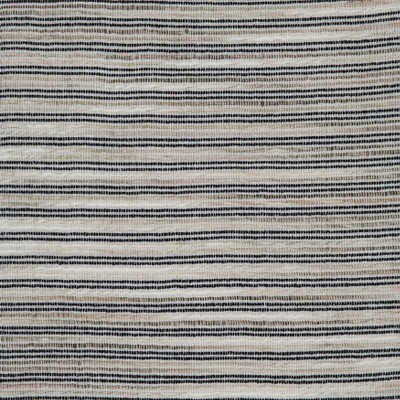 Black and White Cotton Corded Line Table Runner