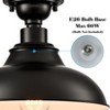 Claxy Farmhouse Ceiling Light Semigloss Black Semi Flush Ceiling Lighting - 2 of 4