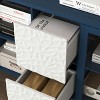 Lirago Blue Modern Storage Cabinet with 2 Glass Doors and 2 Drawers Kitchen Pantry and Buffet Table for Living Room 59"Dx15.74"Wx31.5"H - 4 of 4
