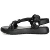 Journee Collection Womens Marri Tru Comfort Foam Multi Strap Flat Sandals Black 6 - 2 of 4