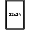 PosterPalooza | Flat Black Picture Frame - UV Acrylic, Foam Board Backing, Hanging Hardware - 2 of 4