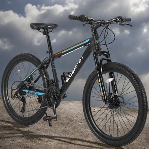 INFURNIC 21 Speed 26 Inch Mountain Bike for Adults Teens Men Women Hardtail MTB with Disc Brakes for Trail Commuting, Blue, 71"*25"*39.3" - 1 of 4