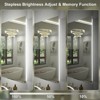 Apmir Super Bright 192 LEDs/m Back LED Lighted Anti-Fog Tempered Glass Bathroom/Vanity Mirror with ETL & 3-Year Warranty - 3 of 4