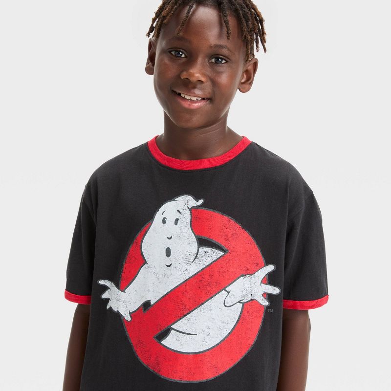 Boys&#39; Ghostbusters Ringer Short Sleeve Graphic T-Shirt - Black, 2 of 4