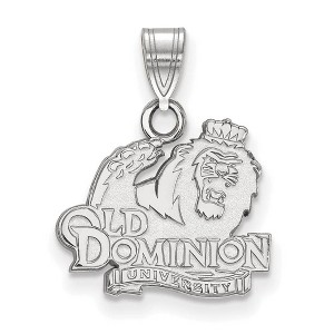 Black Bow Jewelry 14k White Gold Old Dominion Monarchs NCAA Small Pendant - 1 of 3