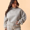 Blogilates Women's Marshmallow Mockneck Sweatshirt - 3 of 4