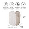 3 Sprouts Baby & Kids Recycled Fabric Pop-up Laundry Hamper - Gingham Beige - 4 of 4