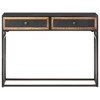 vidaXL Console Table 39.4"x13.8"x29.5" Solid Mango Wood - 2 of 4