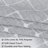 Farmhouse Valances for Windows Kitchen Bedroom Boho Gingham Linen Window Valance Curtains (Light Grey,Inches) - 3 of 4