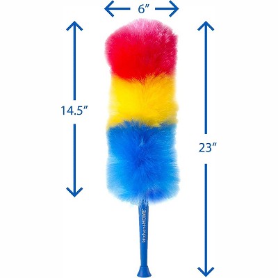 23" Multicolor Electrostatic Feather Duster with Handle