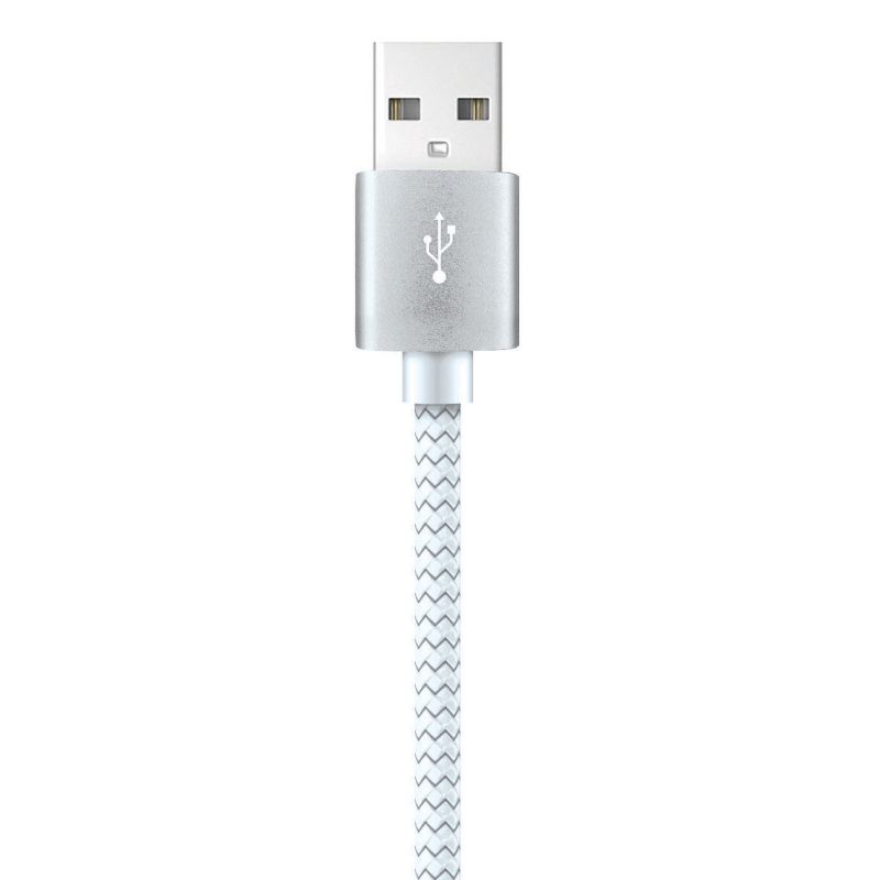 XYST™ Charge and Sync USB to Lightning® Braided Cable, 10 Ft., 2 of 7