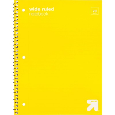 Photo 1 of (22 PACK) Wide Ruled 1 Subject Flexible Plastic Cover Spiral Notebook - up & up™