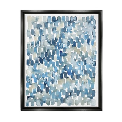 Stupell Industries Coastal Tile Abstract Soft Blue Beige Shapes
