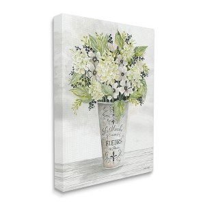 Stupell Industries French Floral Greenery Bouquet Parisian Charm Flowers - 1 of 4