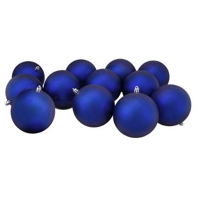 Northlight 12ct Shatterproof Matte Christmas Ball Tree Ornament Set 4 ...