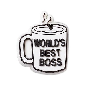 Crocs Jibbitz The Office Worlds Best Boss Mug Shoe Charm | Jibbitz for Crocs - 1 of 2