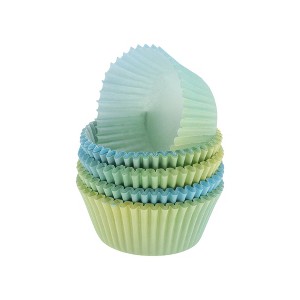 Unique Bargains Disposable Baking Cups Greaseproof Paper 1.97"x1.18" 100 Pcs - 1 of 4
