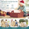 Costzon 4-in-1 Climbing Toy for Toddlers, 3-Sided Montessori Triangle Climber with Slide Ramp, Climbing Net & Board for Indoor Use - 2 of 4