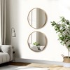 Lirago Luxury Gold Ultra Thin Aluminum Alloy Round Bathroom Mirror Shatterproof Tempered Glass 1.09" D x 20" W x 20" H - 4 of 4