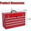 21-Inch Metal Tool Box with 4 Lockable Drawers, Portable Tool Chest Organizer for Mechanics & DIY | Auto-Locking System, Smooth Ball Bearing Slides - 2 of 4