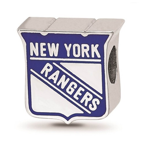 Black Bow Jewelry Sterling Silver New York Rangers NHL Bracelet Bead Charm - image 1 of 4