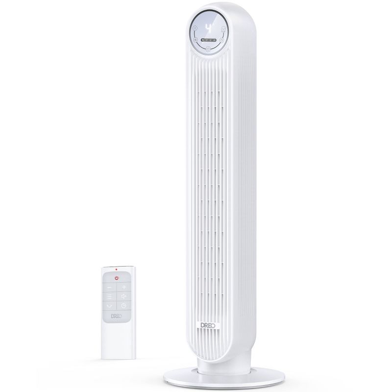 Dreo Nomad Oscillating Smart Tower Fan White, 3 of 10
