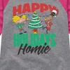 Girls' - Hey Arnold! - Holiday Homies Shirt Tail Raglan Graphic T-shirt - 2 of 4