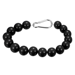 Unique Bargains Stainless Steel Indoor Outdoor 16 Beads Durable Flag Pole Beaded Retainer Ring 0.98" - 1 of 4
