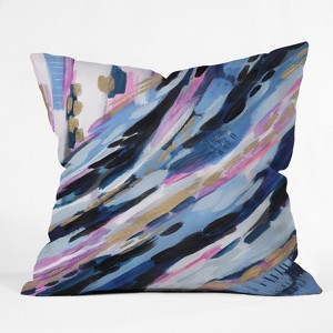 Laura Fedorowicz Abstract Square Throw Pillow Blue - Deny Designs