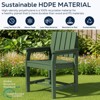 Hyleory Modern HDPE Outdoor Dining Armchair, Weather-Resistant Patio Chair with Classic Slat Back - 4 of 4