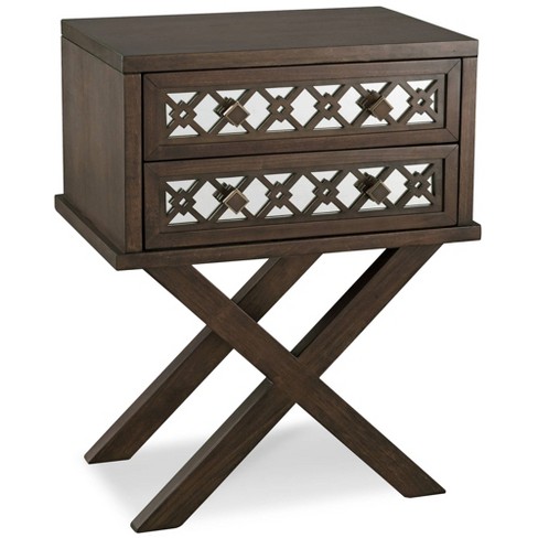 X base deals mirrored nightstand