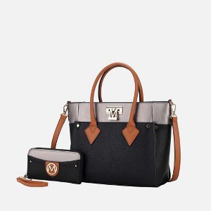MKF Collection Brynlee Color-Block Women’s Tote Bag with Wallet by Mia K - 1 of 4