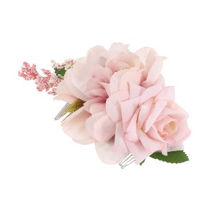 Unique Bargains Women's Reusable Simulated Flowers Hair Clip Comb 1 Pc - 1 of 4