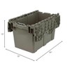 Quantum Storage Systems Heavy Duty Attached Top Container, 22-1/8"W X 12-13/16"D X 11-7/8"H Overall Size, 1.42 Cu.Ft. Volume, Recessed - 2 of 2