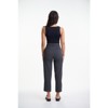 Lafidi Women’s Mid-Rise Cropped Pants – Relaxed Tapered Leg Trousers with Sash Belt and Welt Pockets - 4 of 4