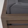Infurnic Patio Seating Sets Modern Outdoor Furniture Set Featuring Unique Design,Perfect for Gardens, Living Spaces, Gray, 58.25"*30.25"*26.5" - 3 of 4