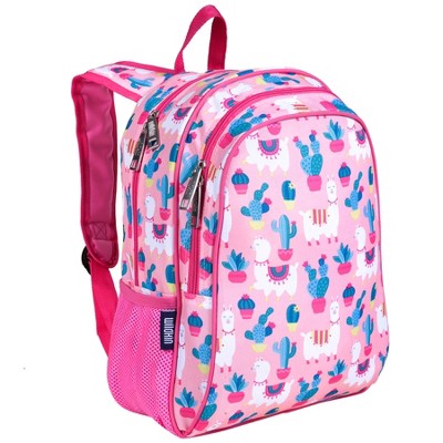 Wildkin Llamas and Cactus Pink 15 Inch Backpack