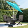 Aoodor 9FT Outdoor Patio Umbrella, Outdoor Market Table Umbrella with 8 Sturdy Ribs, Push Button Tilt and Crank - 2 of 4