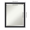 Amanti Art Bethany Beveled Wood Framed Bathroom Vanity Wall Mirror - 3 of 4