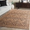 Natural Fiber NF564 Indoor Area Rug - Natural/Black - 6'x6' - Safavieh - 2 of 4