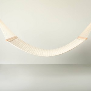 13' Soft Grid-Weave Oversized 2-Person Outdoor Hammock Cream - Hearth & Hand™ with Magnolia - 1 of 4