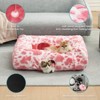 Cozy Kiss Foldable Plush Cat Tunnel Bed with Toys, Convertible Donut Tunnel with Washable Cushion & Anti-Slip Mat - 3 of 4