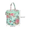 Unique Bargains Portable Crochet Knitting Sewing Craft Yarn Storage Bag Green Peony 5.12" x 5.51" - 2 of 4